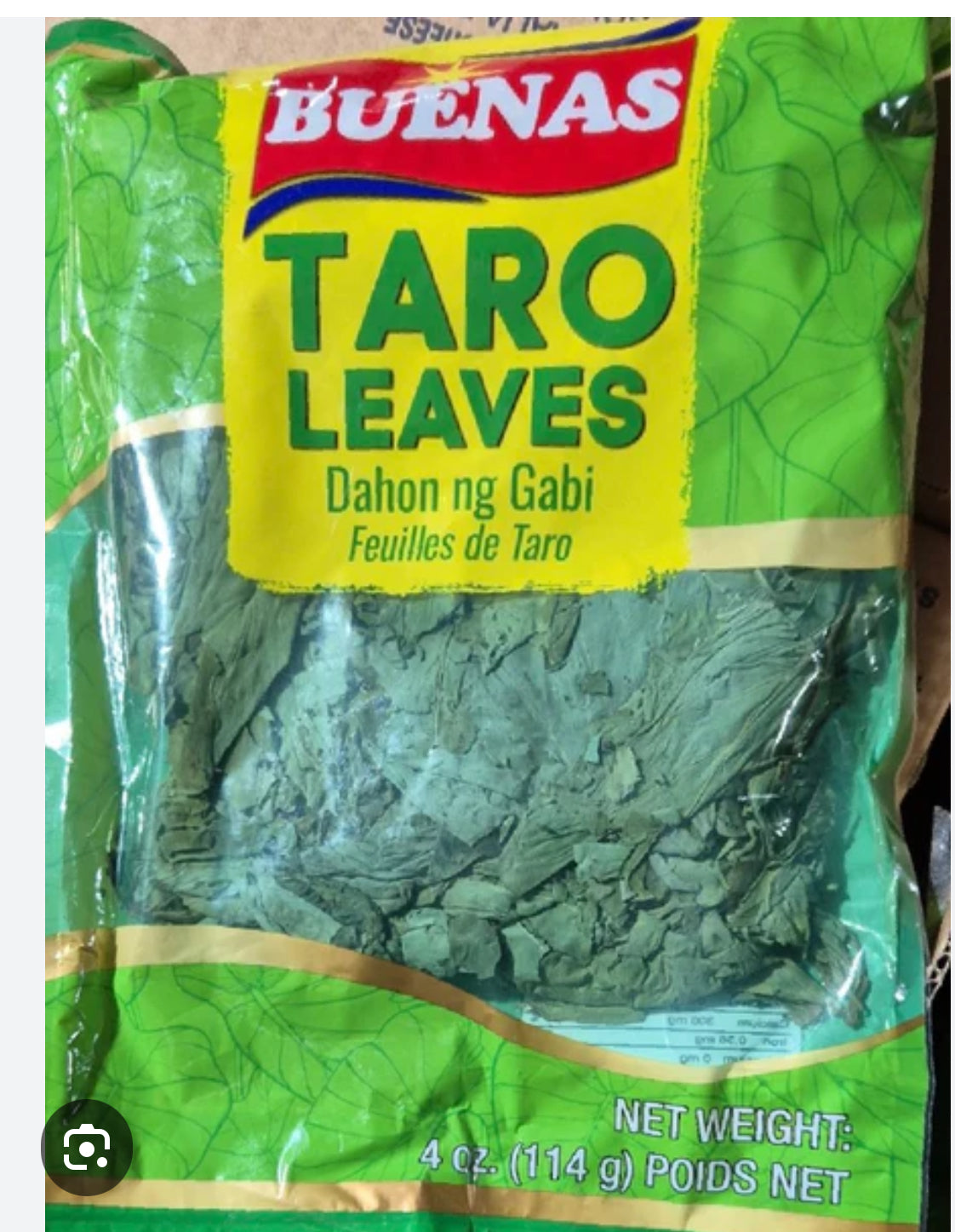 Buenas Dried Taro Leaves - Dahon ng gabi- 114g