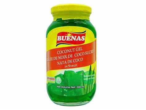 Buenas Coconut gel ( Nata de Coco )  White - 340g