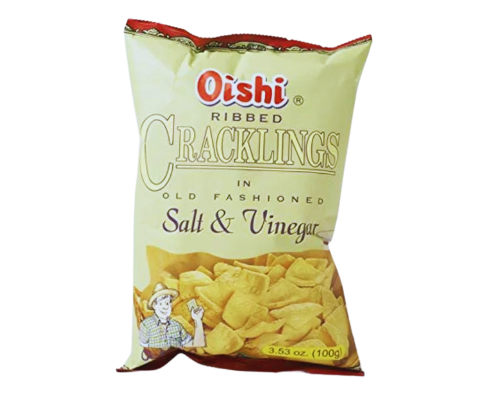 Oishi Ribbed Crackling Salt & Vinegar - 90g